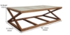 Picture of RETRO 140 Glass Coffee Table (Maple)