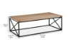 Picture of CORSICA OAK COFFEE TABLE *NATURAL WASH AND BLACK