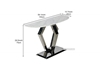 Picture of NUCCIO 150 Marble Top Stainless Steel Console Table