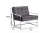 Picture of LANTEL Silver Stainless Velvet Lounge Chair (Gray)