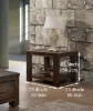 Picture of VENTURA Solid Wood End Table (Rustic Brown)