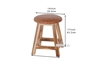 Picture of FUJIYAMA Round Stool (Genuine Cowhide)