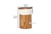 Picture of TIRICH Stool (Genuine Goathide)