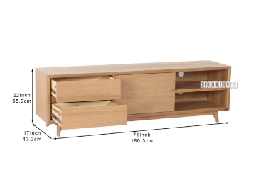 Picture of WAVERLEY TV Unit (Natural Oak)