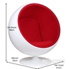 Picture of BALL Chair Red *Cashmere & Fiber Glass