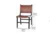 Picture of EUROPA Solid Teak Wood Chair (Genuine Cowhide)