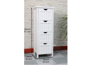 Picture of NORTON 4 DRW Small Cabinet (White)