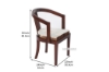 Picture of VASCO Solid Teak Wood Armchair (Genuine Goat Hide)