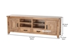 Picture of FRANCO LARGE 200 ENTERTAINMENT UNIT *SOLID NZ PINE
