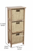 Picture of HONY Cabinet with 2/3 Paper Rope Baskets - 3 Drawers