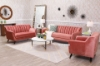 Picture of FINAL SALE! EVA 3+2+1 Velvet Sofa Range (Pink)