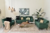 Picture of EVA 3+2+1 Velvet Sofa Range (Green) - 1 Seater (Armchair)
