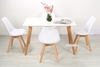 Picture of SKIVE  1.2/1.6M 5PC DINING SET *WHITE