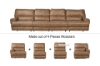 Picture of STARC Modular Power Reclining Sectional Sofa With Console* Air Leather (Sandstone)