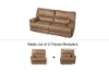 Picture of STARC Modular Power Reclining Sectional Sofa With Console* Air Leather (Sandstone)