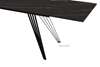 Picture of RANGER 160-240 CM EXTENSION Ceramic Marble Dining Table (Matt Golden Black)