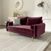 Picture of MARYJANET Velvet Sofa Range (Burgundy)