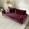 Picture of MARYJANET Velvet Sofa Range (Burgundy) - 2 Seaters (Loveseat)
