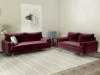 Picture of MARYJANET Velvet Sofa Range (Burgundy) - 2 Seaters (Loveseat)