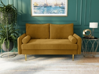 Picture of MARYJANET 3+2 Velvet Sofa Range (Ginger) - 2 Seaters (Loveseat)