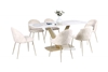 Picture of LANCER 7PC 180 CERAMIC MARBLE DINING SET