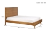 Picture of RETRO 3PC Oak Bedroom Combo in Queen/King Size (Maple Color)