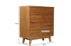 Picture of RETRO 3PC Oak Bedroom Combo in Queen/King Size (Maple Color)