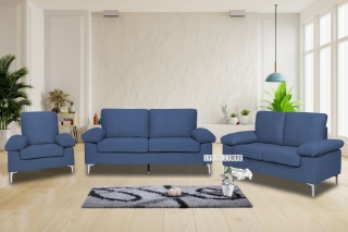 Picture of MARCO 3+2+1 Fabric Sofa Range (Blue) - 1+2+3 Sofa Set