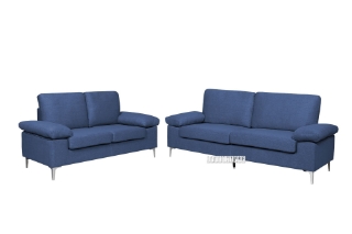Picture of MARCO 3+2+1 Fabric Sofa Range (Blue) - 2+3 Sofa Set