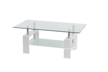 Picture of HORIZON Glass Coffee Table * White