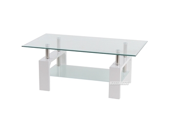 Picture of HORIZON Glass Coffee Table (White)