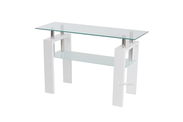 Picture of HORIZON Glass Console Table with High Gloss (White)