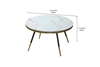 Picture of Seaford 80 ROUND GLASS COFFEE TABLE