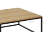 Picture of HENMAN 85 Square Coffee Table (Oak & Black)