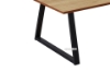 Picture of HENMAN 110 Rectangle Top with Straight Leg Coffee Table (Oak & Black)