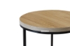 Picture of HENMAN 50 Round Side Table (Oak & Black)
