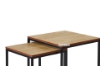 Picture of HENMAN Square Nesting Table (Oak & Black)