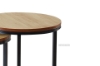 Picture of HENMAN Round Nesting Table (Oak & Black)