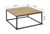 Picture of HENMAN 85 Square Coffee Table (Oak & Black)