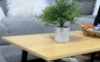 Picture of HENMAN 110 Rectangle Top with Straight Leg Coffee Table (Oak & Black)