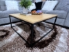 Picture of HENMAN 85 Square Coffee Table (Oak & Black)