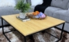 Picture of HENMAN 85 Square Coffee Table (Oak & Black)