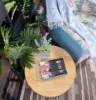 Picture of HENMAN 50 Round Side Table (Oak & Black)