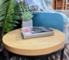 Picture of HENMAN 50 Round Side Table (Oak & Black)