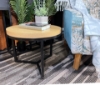 Picture of HENMAN 50 Round Side Table (Oak & Black)