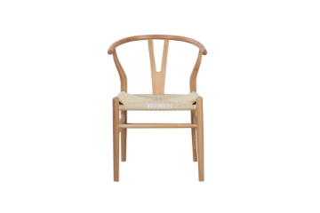 Picture of WISHBONE Solid Beech Wood Y Replica Chair (Natural) - 23"×21.5"×29"