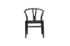 Picture of WISHBONE Solid Beech Y Replica Chair (Black Frame-Black Seat) - 23"×21.5"×29"
