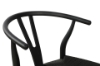 Picture of WISHBONE Solid Beech Y Replica Chair (Black) - 23"×21.5"×29"