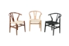 Picture of WISHBONE Solid Beech Y Replica Chair (Black) - 23"×21.5"×29"