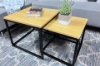 Picture of HENMAN Square Nesting Table (Oak & Black)